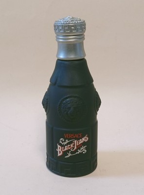 VERSACE BLACK JEANS LEERE FLASCHE PARFUM VINTAGE 1997 Spray 75 ml 