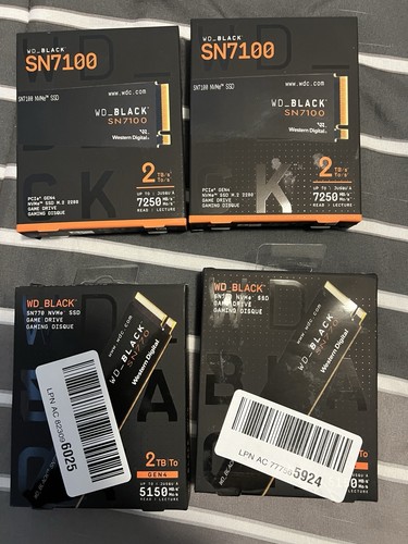 4 EINHEITEN 2TB WD SCHWARZ NAGELNEU UND VERSIEGELT