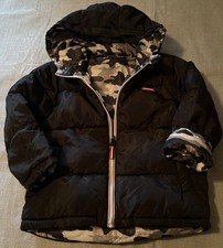 Luouse Kids Reversible, Black/Camouflage Puffer Jacket size medium