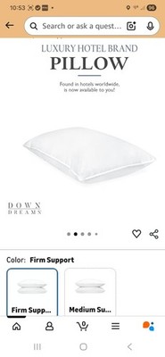 Down Dreams Manchester Mills Classic Pillows - Standard/Firm Support 2-Pack