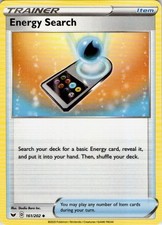 Energy Search 161/202 Uncommon Sword & Shield Pokemon Near Mint