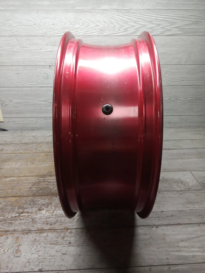 Llanta trasera Kawasaki Ninja Zx-14 2006-2011 roja con rodamientos (recta) Foto 4 de 4