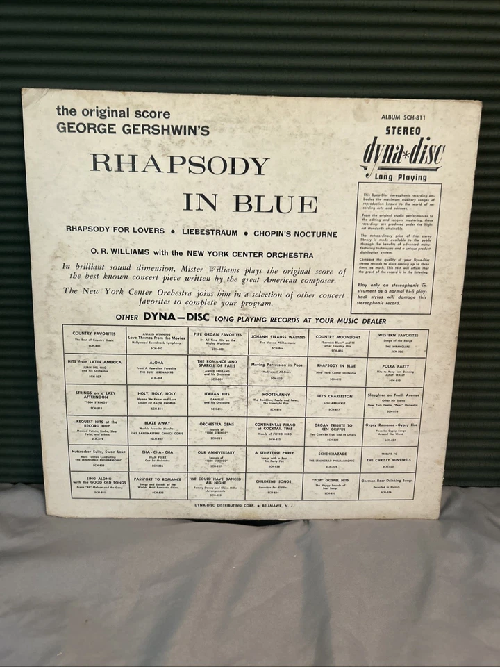 Gershwin's Immortal Rhapsody In Blue, Kuhn's Symphony For Blues LP Hamburg philh - Image 2 of 2