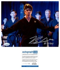 BRANDON H. LEE SIGNED KWON JAE-SUNG COBRA KAI 8x10 PHOTO AUTOGRAPHED - ACOA COA