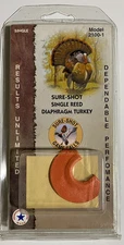 Sure-Shot Game Calls Single Reed Mouth Call Turkey Hunting Gobbler NOS Vintage