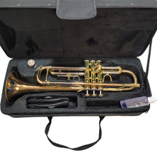 Jupiter Bb Gold Brass Trumpet with Mouthpiece Valve oil and Case Brass Trumpet