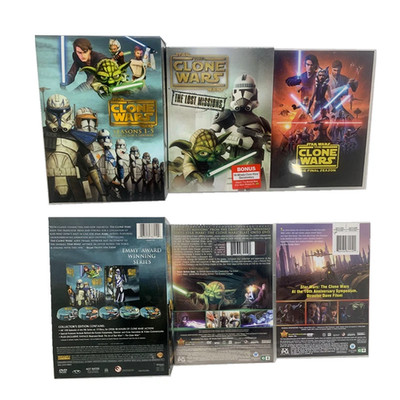  New Star Wars: The Clone Wars Complete Series 1-7 (25-Disc DVD Set)
