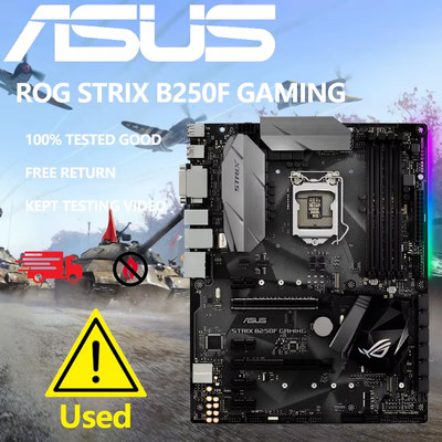 Asus Rog Strix B250F Gaming Desktop Motherboard Sockel Lga 3,0 Ddr4 B250 Sata3 U