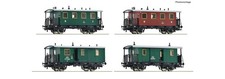 Roco H0 6200190 - Set Da 4 Pezzi: Treno Passeggeri, KkStB Nuovo