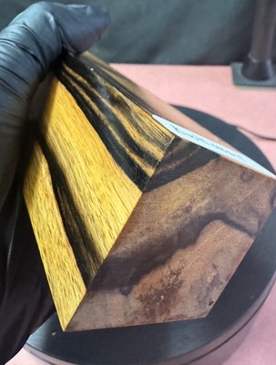Black and White Ebony  Wood turning  blank, knife scales,wood turning,#BWE0884