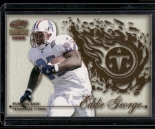 Eddie George 1999 Pacific Paramount Team Checklists Tennessee Titans Card #30