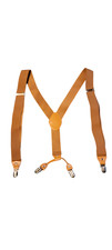 Timiot Men's Adjustable Y-Shape Suspenders Tan, Tan Accents