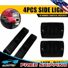 For Jeep Wrangler 1987-1995 Yj Smoked Signalfender Bumper Marker Side Light Usa