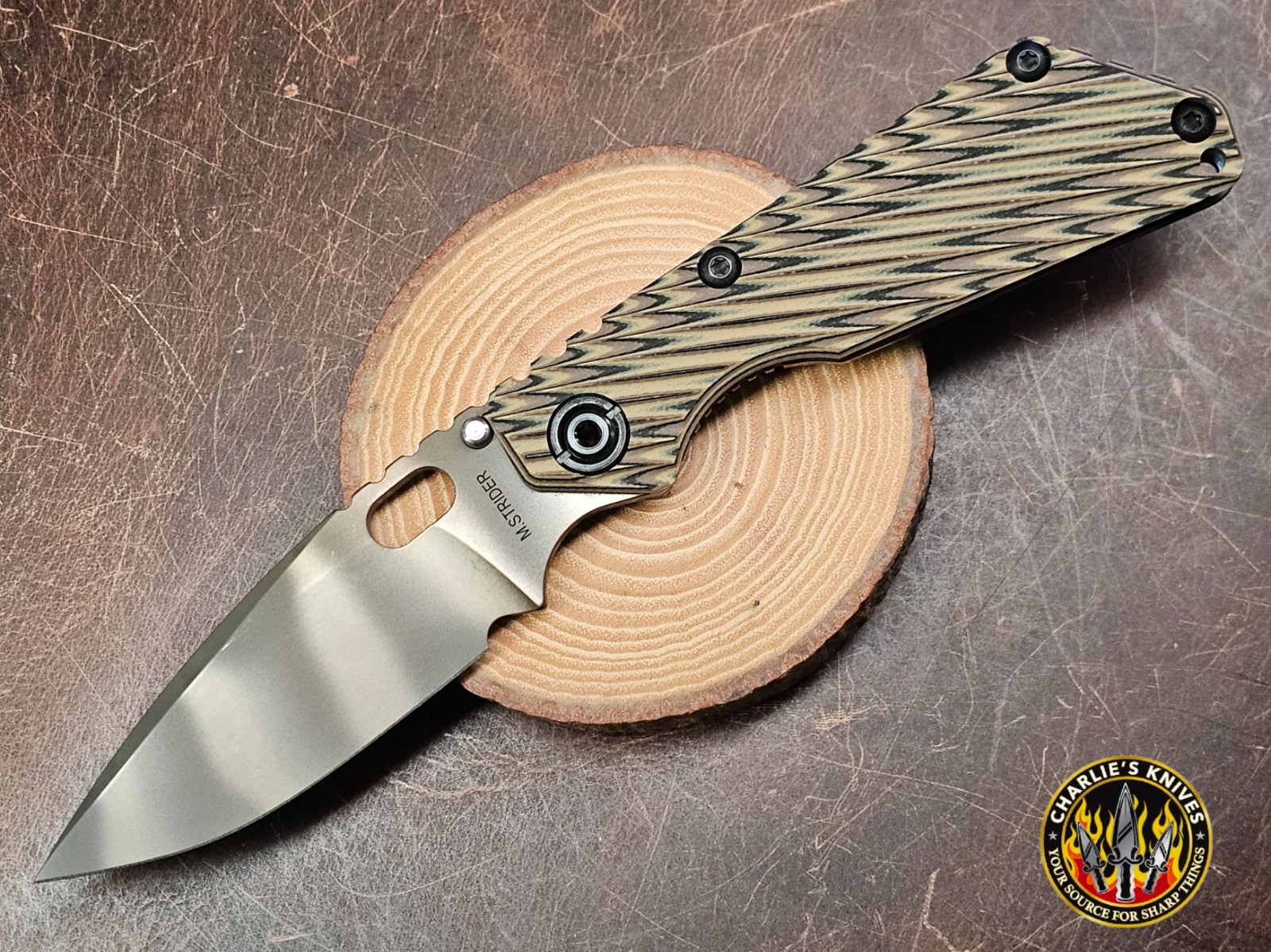Mick Strider Knives SnG CC HC Ti/Multi Tan Rifle G10 20CV FFG HC Ghost Blade