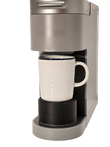 Accessorio Supporto Tazza Regolabile Antispruzzo per Caffettiere Keurig Nero/Grigio - Foto 12 di 12