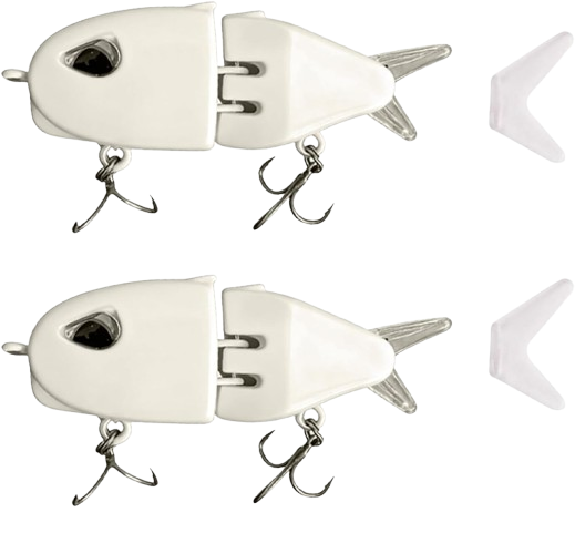 bass fishing slow lures 2Pcs Mini Glide Bait for Bass Fishing,Slow Sinking Raptor Fishing  Lure,Freshwate