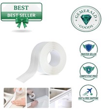 Flexible 38mm Self-Adhesive Caulk Strip - Seamless Waterproof Solution for Homes