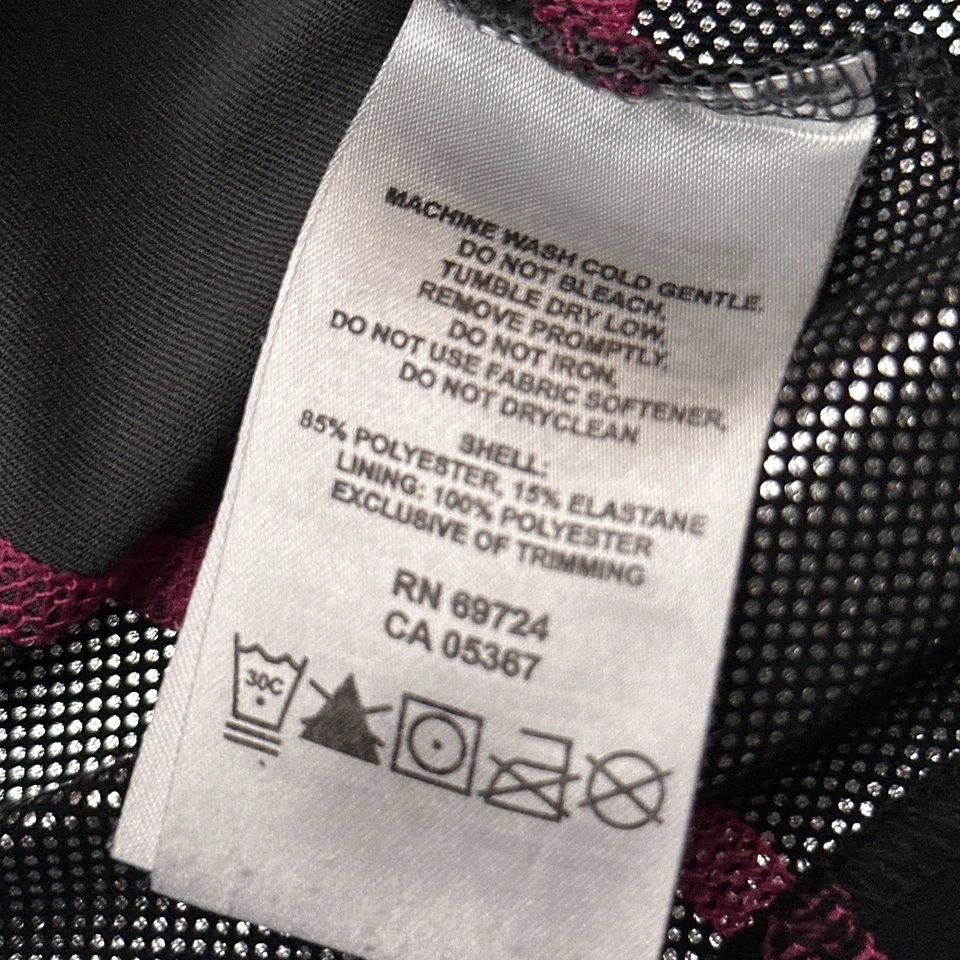 Top Columbia Omni Heat Forrado Cremallera Completa Mujer Grande Negro Térmico Correr Simulación Foto 3 de 4