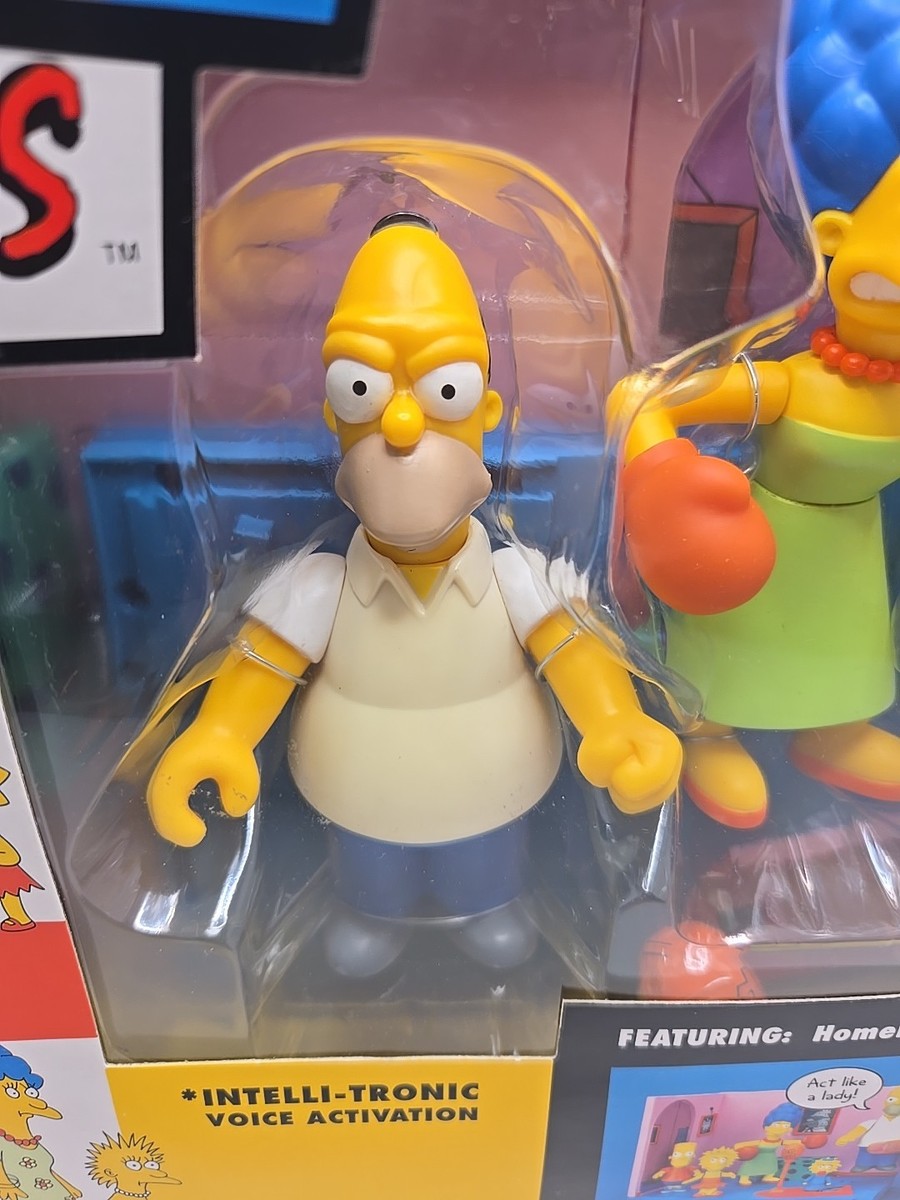 The Simpsons 5 Original Figures 2003 Now & and Then Playmates
