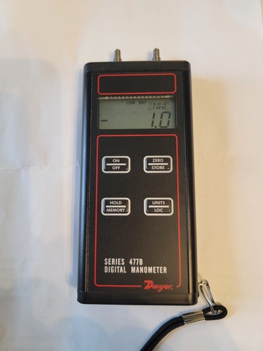 Dwyer Instruments 477B-4 Handheld Digital Manometer, 0 To 10 Psi (0 To ...