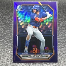 2026 Bowman Baseball Carson Benge Purple Refractor /250 