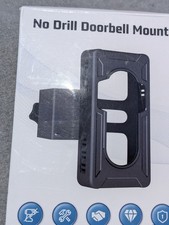 No-Drill Anti-Theft Doorbell Mount for Ring Ring Doorbell, Black Plastic