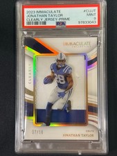 Jonathan Taylor 2023 Clearly Jersey 2-Color Patch 07/10 Immaculate Mint 9 #CIJJT