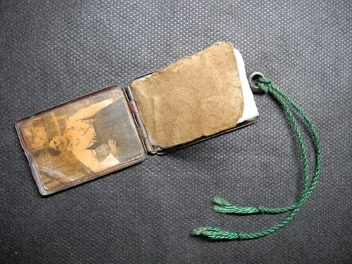 WW1 Austria-Hungary Army Military Badge Case ID Dog Tag Original