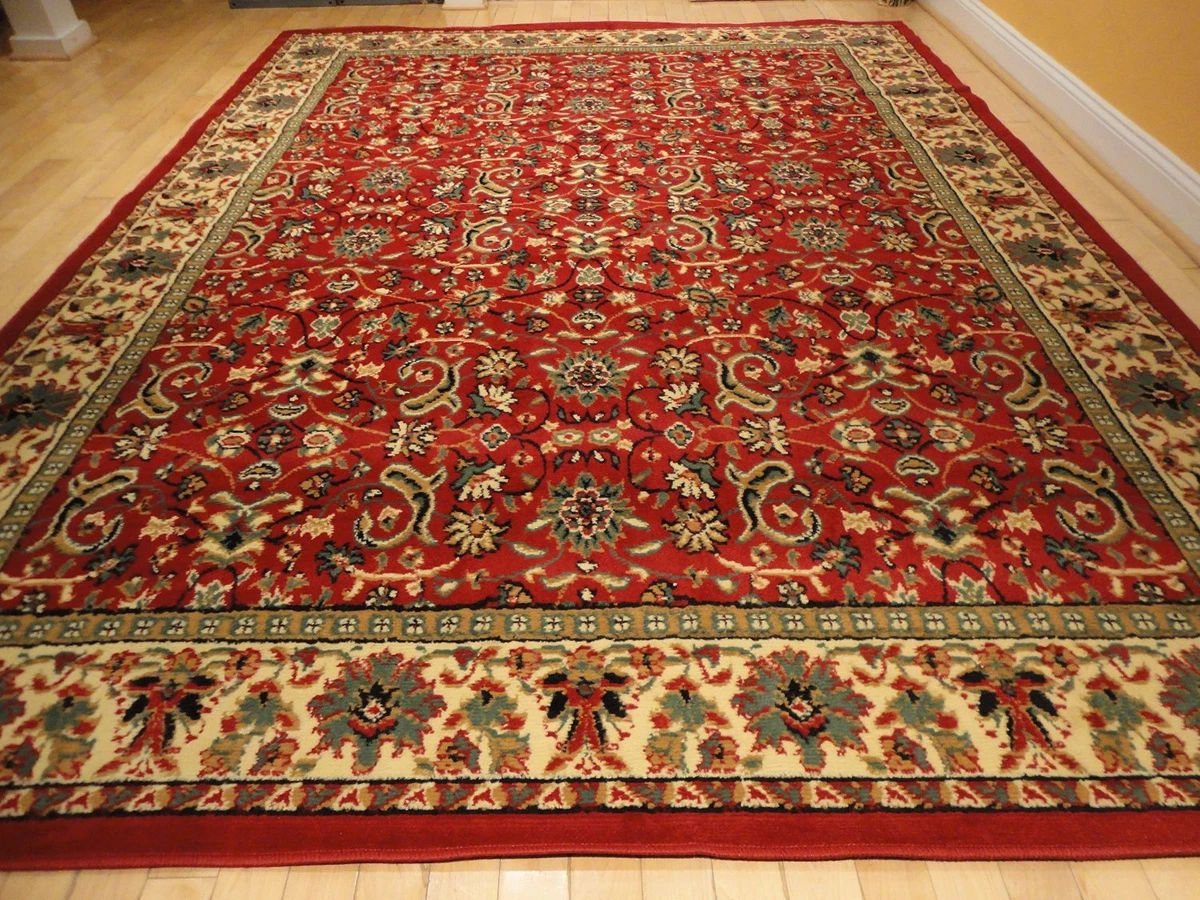 Large Oriental Floor Carpets under Dining Room Table, Luxury Thick and