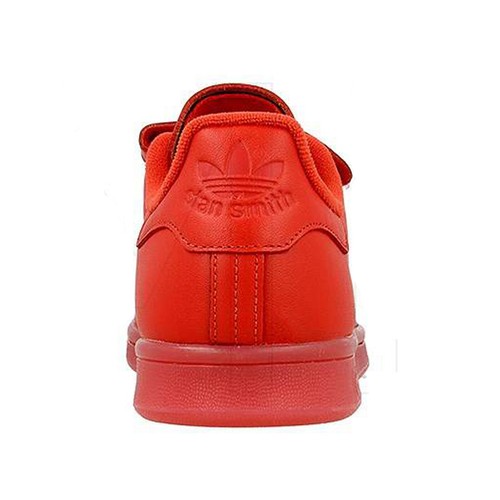 Adidas Originals Stan Smith Cf Zapatillas Zapatos Cuero Cierre S80043 Rojo - Imagen 4 de 6