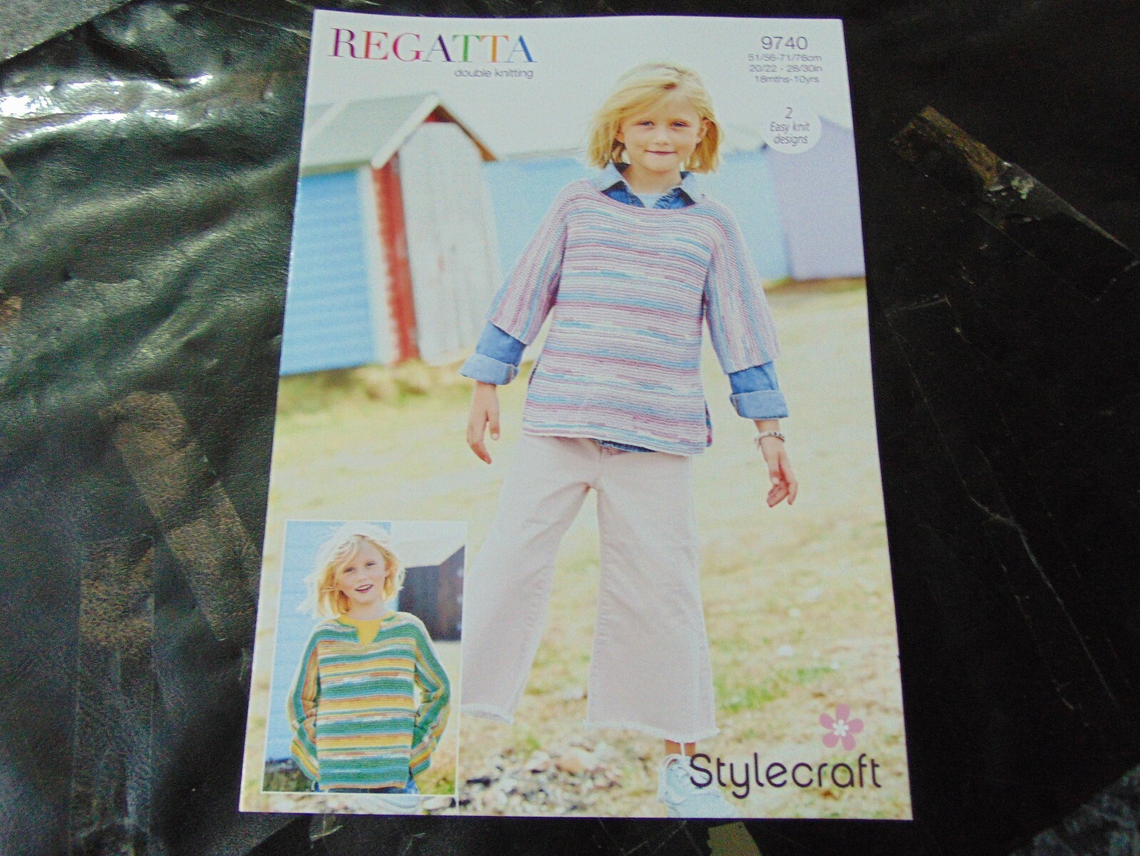Stylecraft  Double Knit Pattern 9740 2 Easy Knit Designs Sweaters 20/22 - 28/30