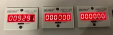 Lot of 3 BERM  JDM11-6H Electronic Counter 6 Digits LED Digital Display Counter