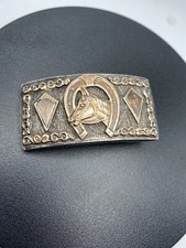 Vintage Sterling Mexican Belt Buckle