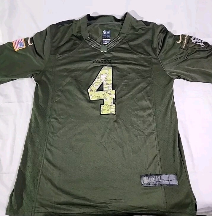 Las Vegas Raiders Salute To Service Nike NFL Player CARR #4 Jersey