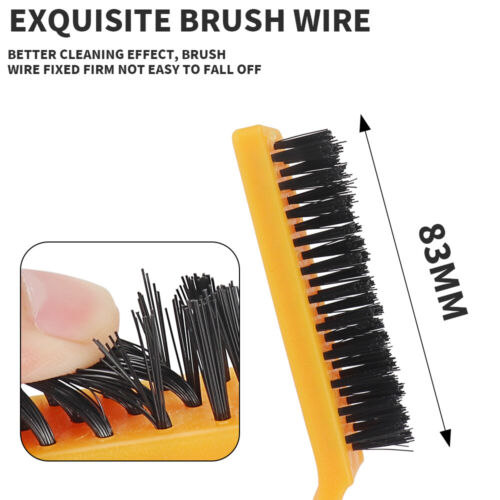 3Pcs Mini Wire Brush Stainless Steel Brass Nylon for Cleaning Detail Polish - Picture 3 of 8