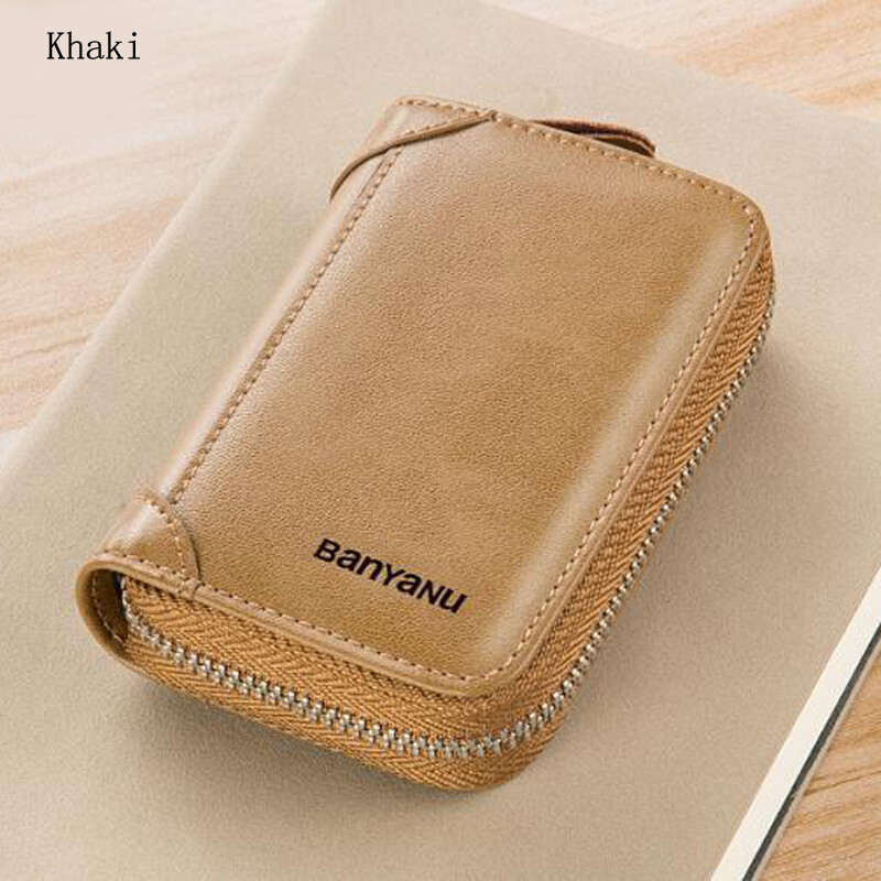 ☆COURONNE☆ Ivresse Mini Zipper Card RCWGX25145PIX 100% Men's Genuine Leather Mini Zipper Wallet Credit Card