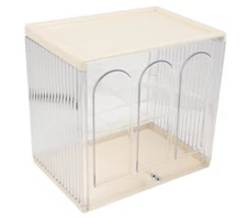 Cabilock Box Transparent Shelf Coffee Mugs Holder Stand Organizer Acrylic