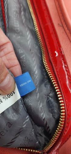 Bolso de Mano Vintage Vera Wang Melocotón Parte Inferior Acanalada Holgado Hombro Salmón - Imagen 15 de 18