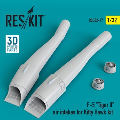 ResKit RSU32-0077 Maßstab 1:32 F-5 ''Tiger ll'' Lufteinlässe für Kitty Hawk Bau...