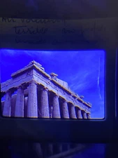 Vintage 1983 Photo Found 35mm Pantheon Top Columns View Athens Greece Original