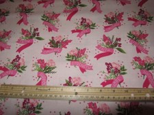 Riley Blake Hope in Bloom Pale Pink Breast Cancer Awareness Cotton Fabric BTY