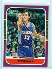 2022-23 Panini Donruss Steve Nash Purple Press Proof Retro Series #21 Suns