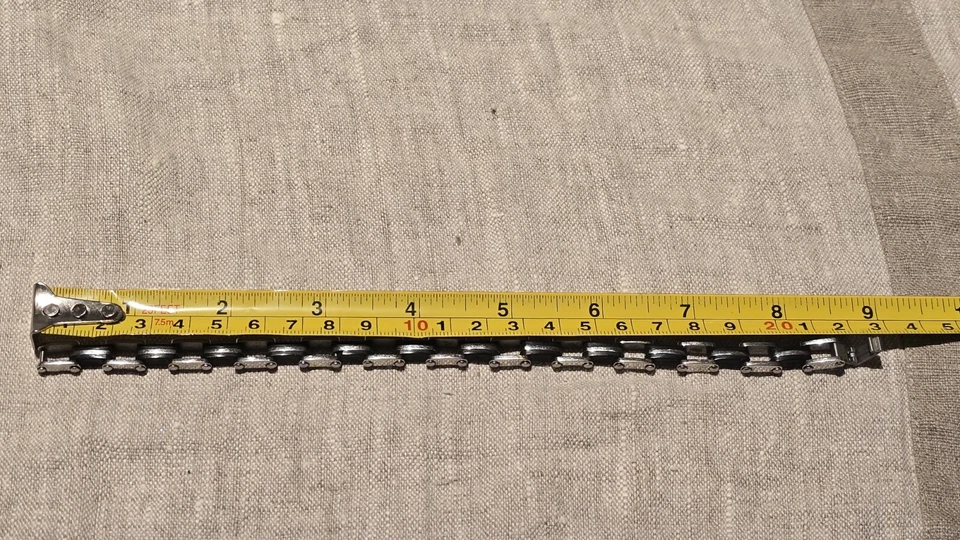 Pulsera Cincel Acero Inoxidable Caucho Negro 8.75 pulgadas Foto 4 de 4