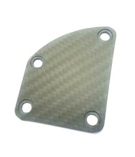 CARBON FIBER MATTE NeckPlate Fits Fender Deluxe Thinline Telecaster Tel Contour 