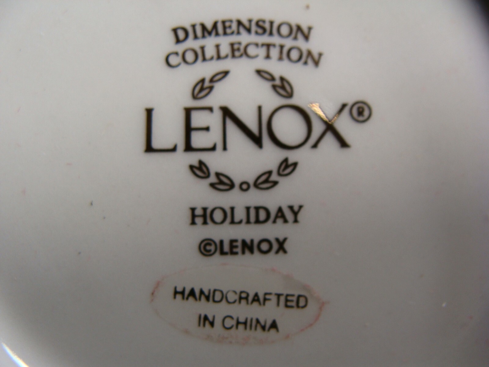Lenox Egg Shape Votive Candle Holder, Holiday Holly Pattern