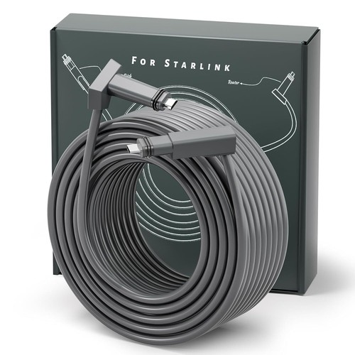 30-150ft Replacement Cable Wire for Starlink Rectangular Satellite V2 Waterproof - Picture 11 of 22