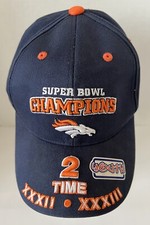 Denver Broncos VTG Youth Hat Blue 2 Times Super Bowl Champions NFL Football