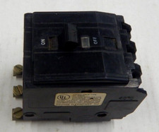 SQUARE D QOB340 Bolt-On CIRCUIT BREAKER 3 pole 40 amp 240v USED