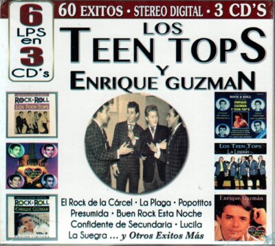 LOS TEEN TOPS Y ENRIQUE GUZMAN 6LPS 3CDS NEW SEALED