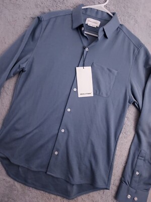 NEW Ministry of Supply Shirt Mens Medium Apollo Sport Slim Performance Stretch